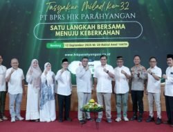 PT BPRS HIK merayakan hari jadinya yang ke-32 Perayaan penuh khidmat dan kebersamaan mengangkat tema Satu Langkah Bersama Menuju Keberkahan.