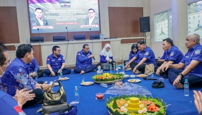 Sukses Gelar AHY Run hingga Peresmian Gedung, Demokrat Jabar Lakukan Syukuran Bersama Kader