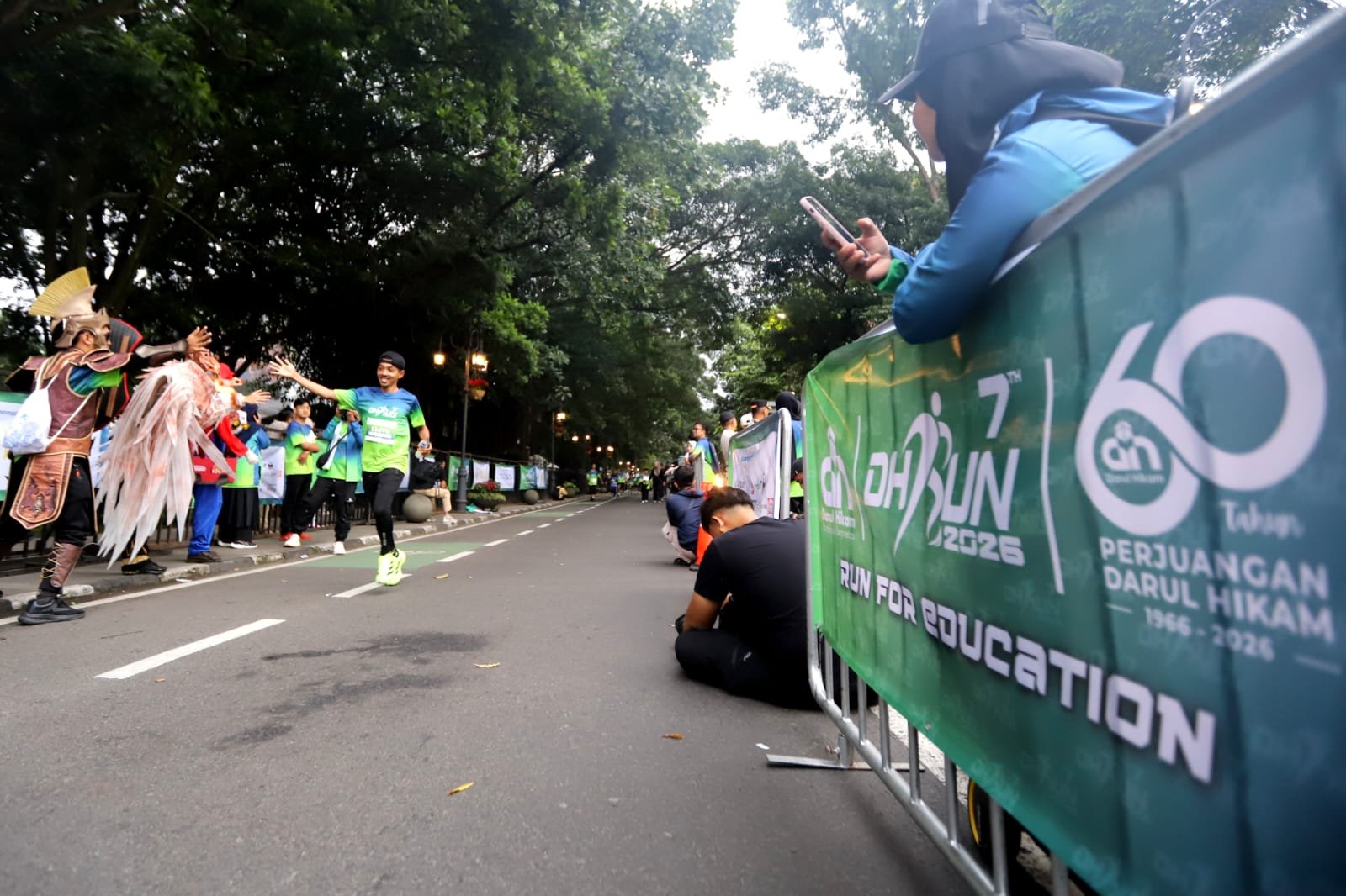 Ribuan peserta ikuti DH Run 2026 yang diselenggarakan di Kota Bandung pada Sabtu, 7 Februari 2026. (Gani Kurniawan)