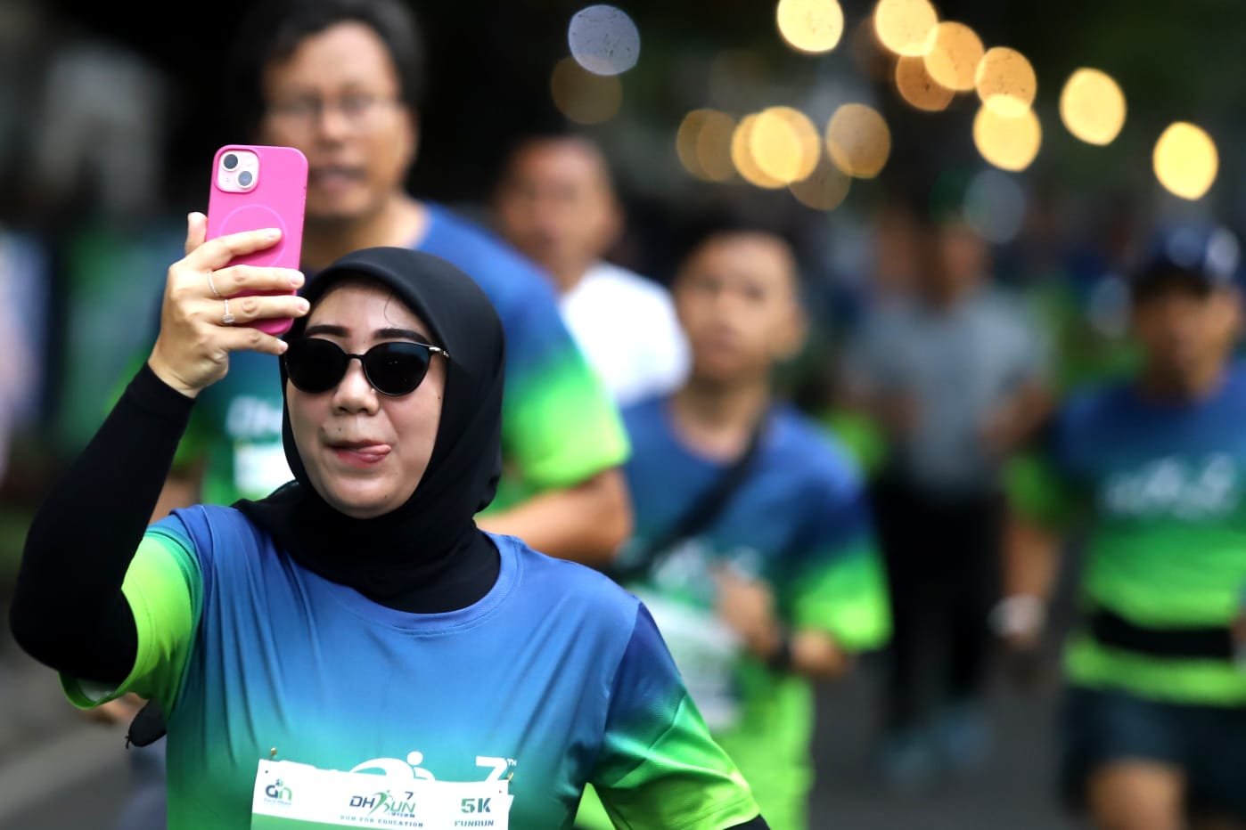 Ribuan peserta ikuti DH Run 2026 yang diselenggarakan di Kota Bandung pada Sabtu, 7 Februari 2026. (Gani Kurniawan)