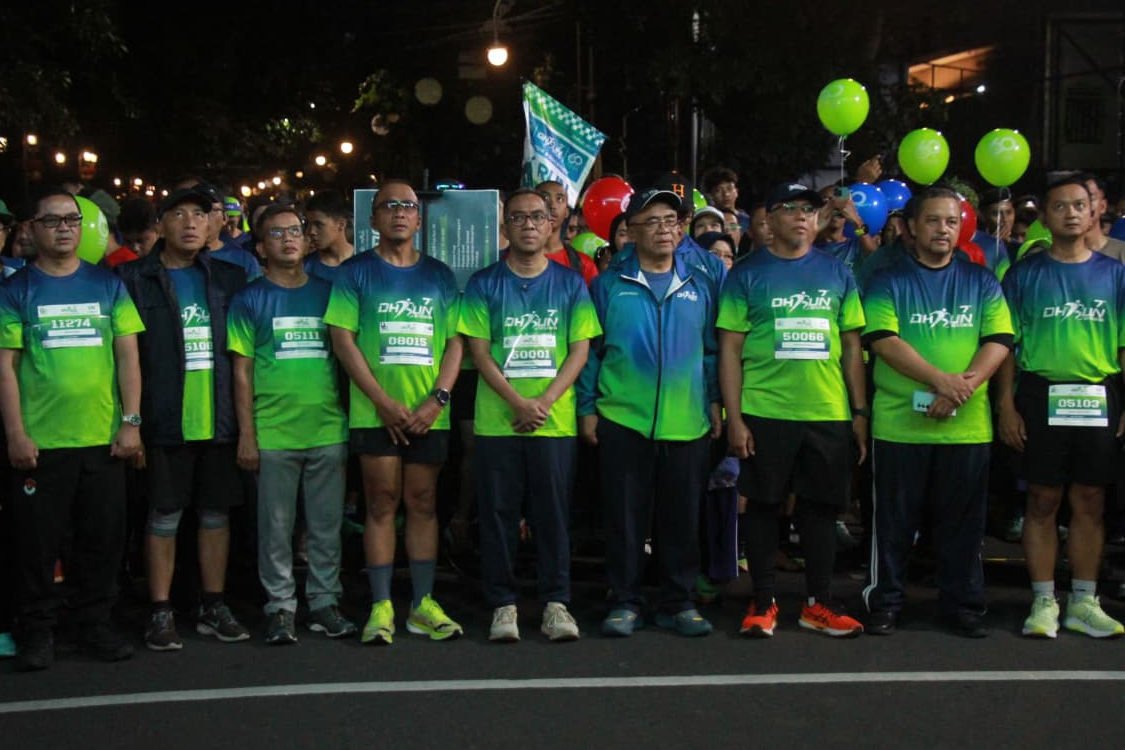 Ribuan peserta ikuti DH Run 2026 yang diselenggarakan di Kota Bandung pada Sabtu, 7 Februari 2026. (Gani Kurniawan)