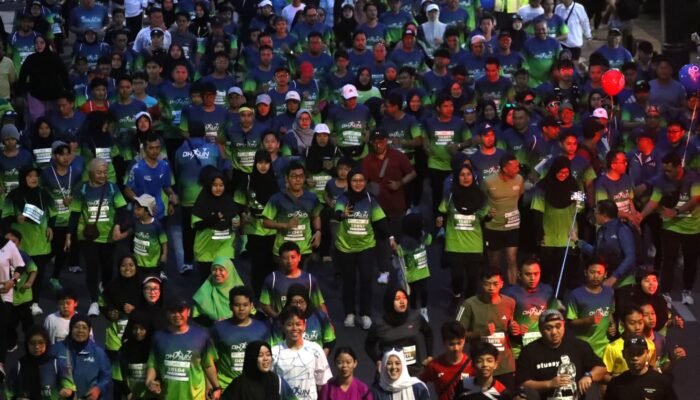 Ribuan peserta ikuti DH Run 2026 yang diselenggarakan di Kota Bandung pada Sabtu, 7 Februari 2026. (Gani Kurniawan)