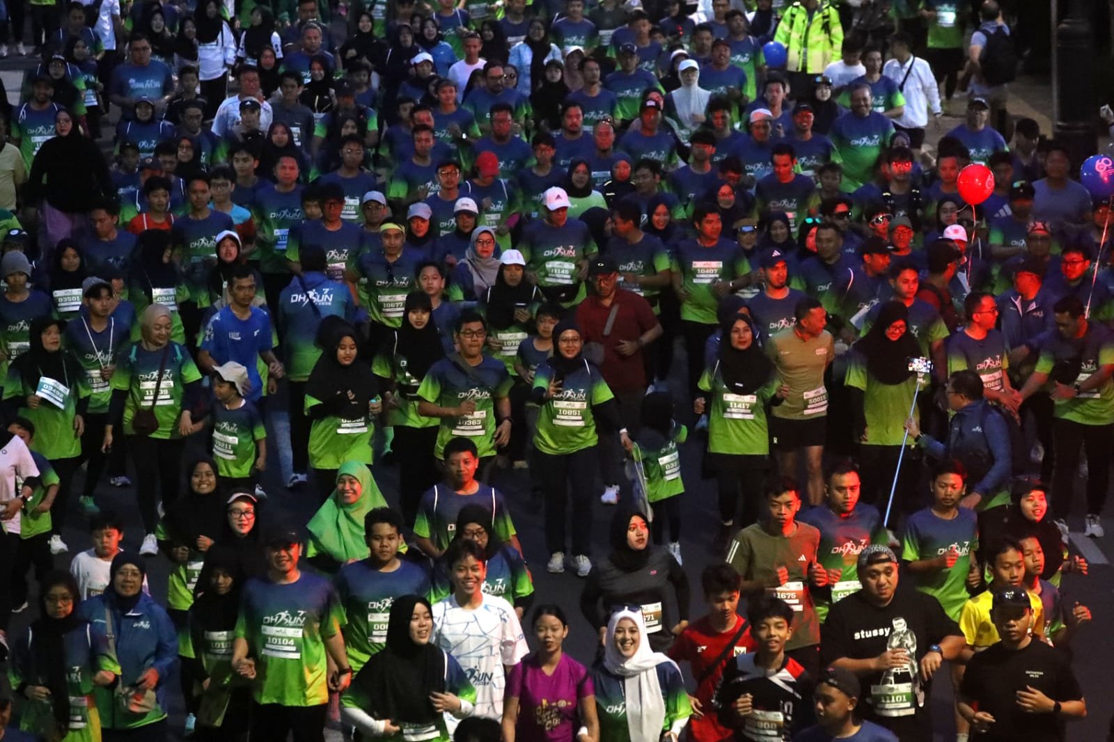 Ribuan peserta ikuti DH Run 2026 yang diselenggarakan di Kota Bandung pada Sabtu, 7 Februari 2026. (Gani Kurniawan)