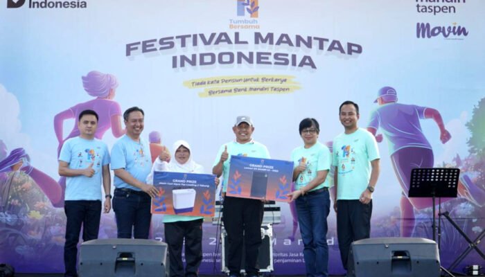 Festival Mantap Indonesia memperingati HUT ke-11 Bank Mandiri Taspen di kota Manado bersama ratusan nasabah, Sabtu (7/2/2026).