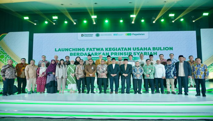 PT Pegadaian menyaksikan peluncuran Fatwa No.166 tentang Kegiatan Usaha Bulion Berbasis Syariah oleh Dewan Syariah Nasional MUI (DSN-MUI).