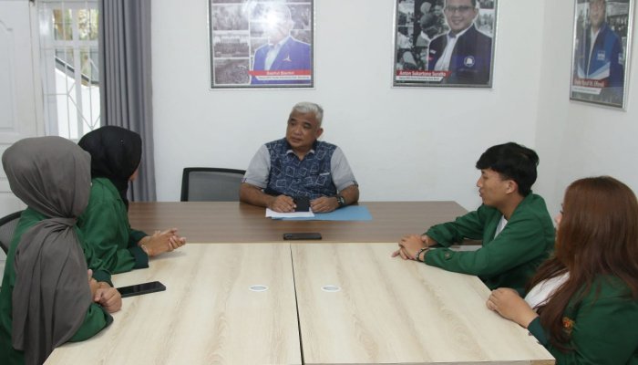 Universitas Pasundan melakukan kunjungan akademik ke Markas DPC Partai Demokrat Kabupaten Bandung di Baleendah, Sabtu (21/2/2026).