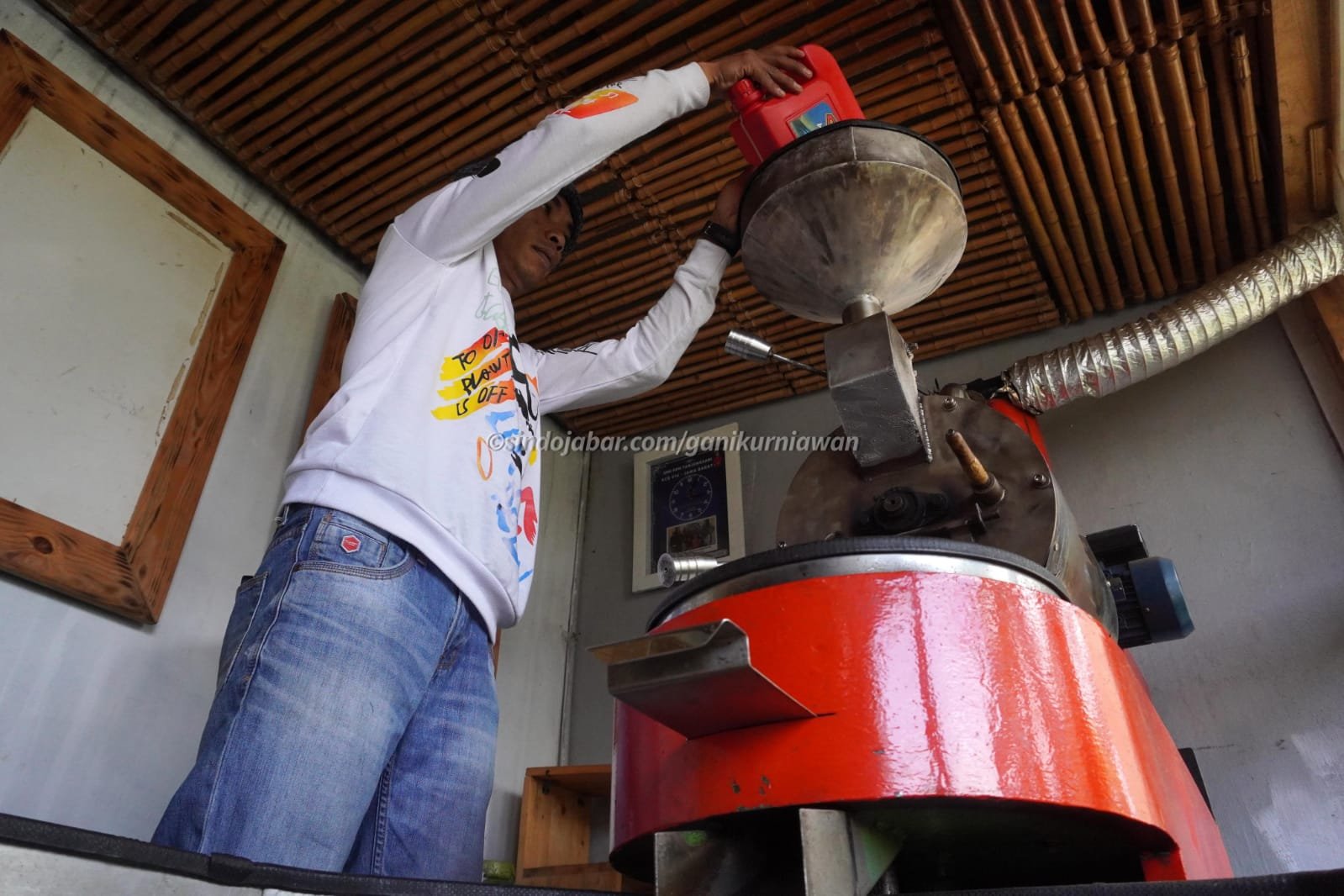 Jamkrindo dukung Bareto Coffee di Pangalengan, Kabupaten Bandung, Jawa Barat, Sabtu (7/2/2026).