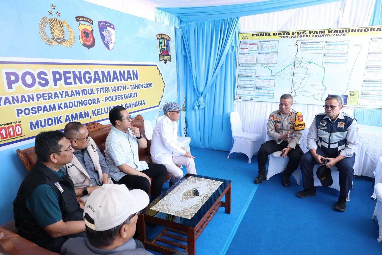 Pantau Kesiapan Arus Mudik 2026 di Posko Cihuni Garut, Komisi IV DPRD Jabar Awasi Kinerja Dishub