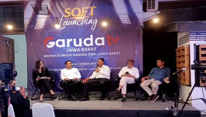 Semangat kolaborasi mewarnai acara soft launching kantor biro Garuda TV Jawa Barat yang berlangsung meriah di Jalan Bengawan 75.