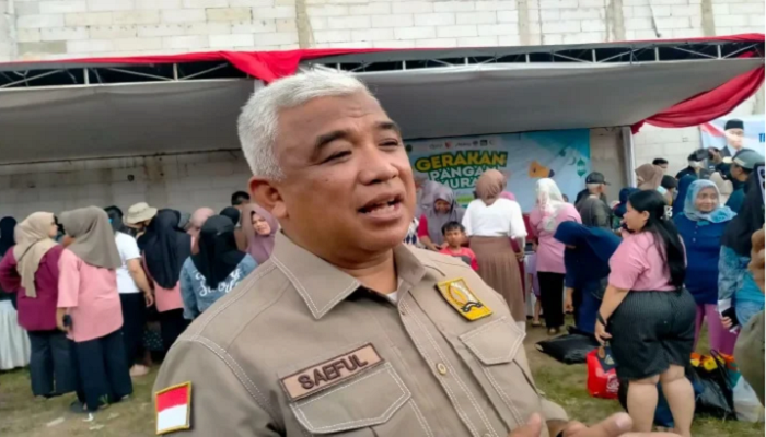 Saeful Bachri menegaskan komitmennya untuk terus menghadirkan program Gerakan Pangan Murah secara rutin di Kabupaten Bandung.
