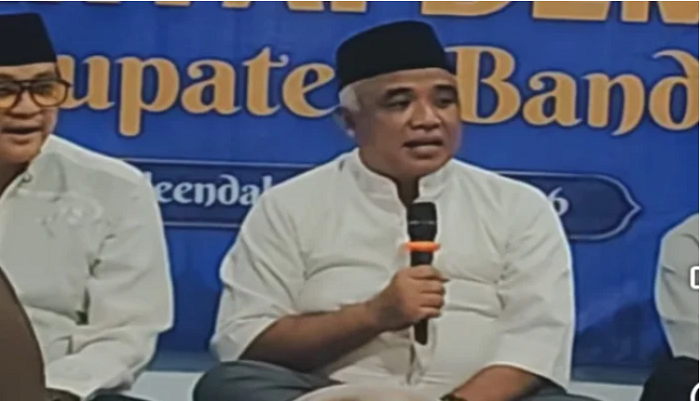 Saeful Bachri menggelar silaturahmi dan buka puasa bersama keluarga besar DPC Partai Demokrat Kabupaten Bandung, Sabtu (14/3/2026).