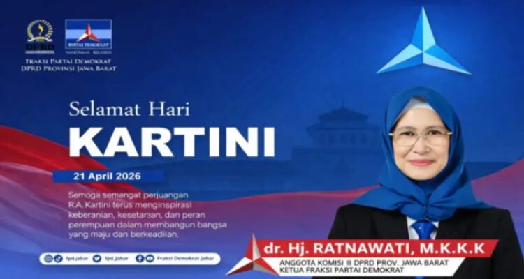 Anggota Komisi III DPRD Provinsi Jabar Hj. Ratnawati, menyampaikan ucapan selamat memperingati Hari Kartini yang jatuh pada 21 April 2026.