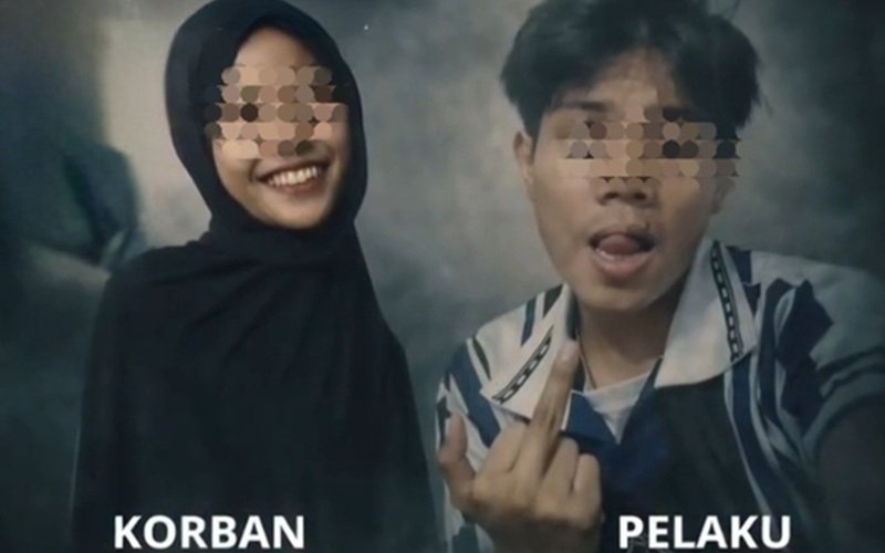 Foto korban dan pelaku