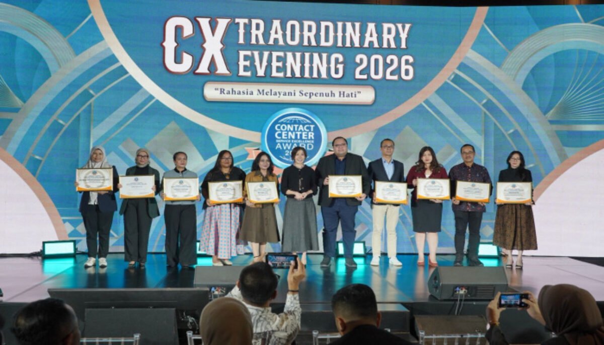 PT Pegadaian meraih CCSEA 2026 untuk kategori Multifinance Call Center dalam ajang Top CX Brand Award - CXTRAORDINARY EVENING 2026.