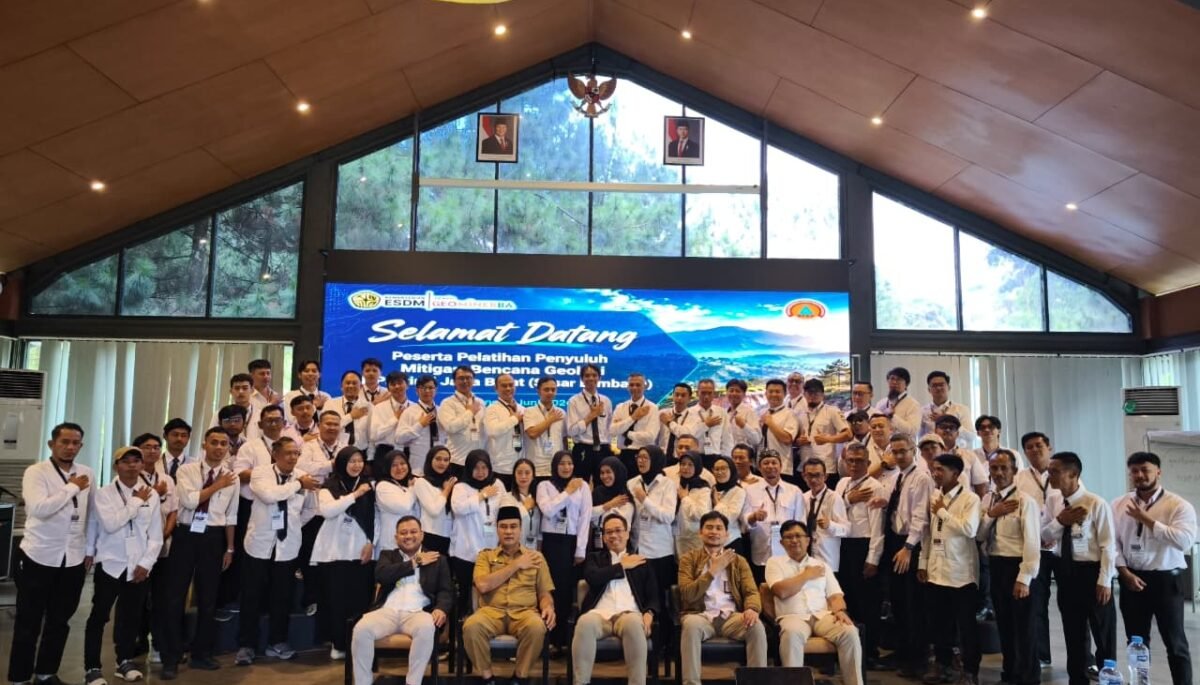 PPSDM Geominerba Latih 60 Penyuluh Mitigasi Bencana Geologi di Jawa Barat