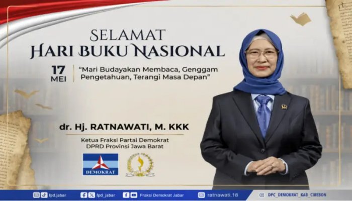 Hj. Ratnawati mengajak seluruh masyarakat, khususnya generasi muda, untuk terus menumbuhkan budaya membaca sebagai fondasi masa depan.