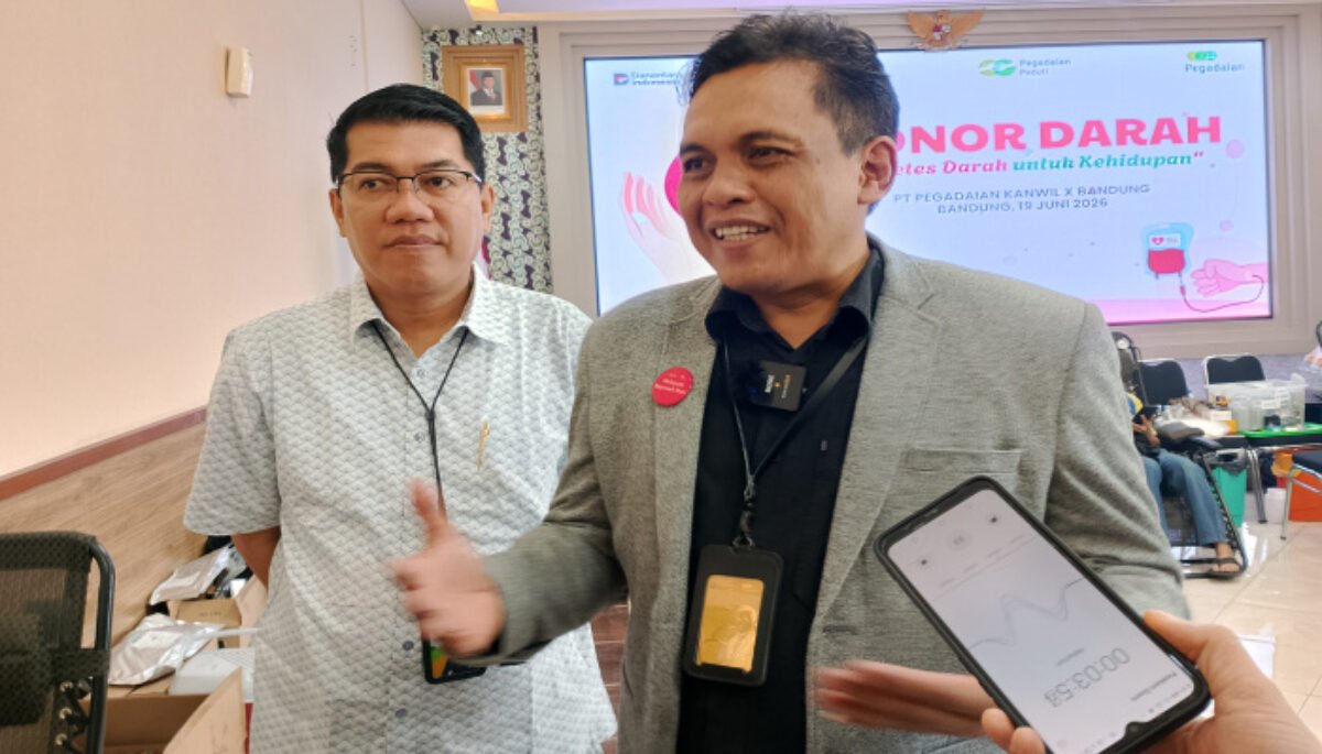 PT Pegadaian (Persero) Kanwil X Jawa Barat mencatat penjualan emas meningkat sekitar 5 persen pada Juni 2026.