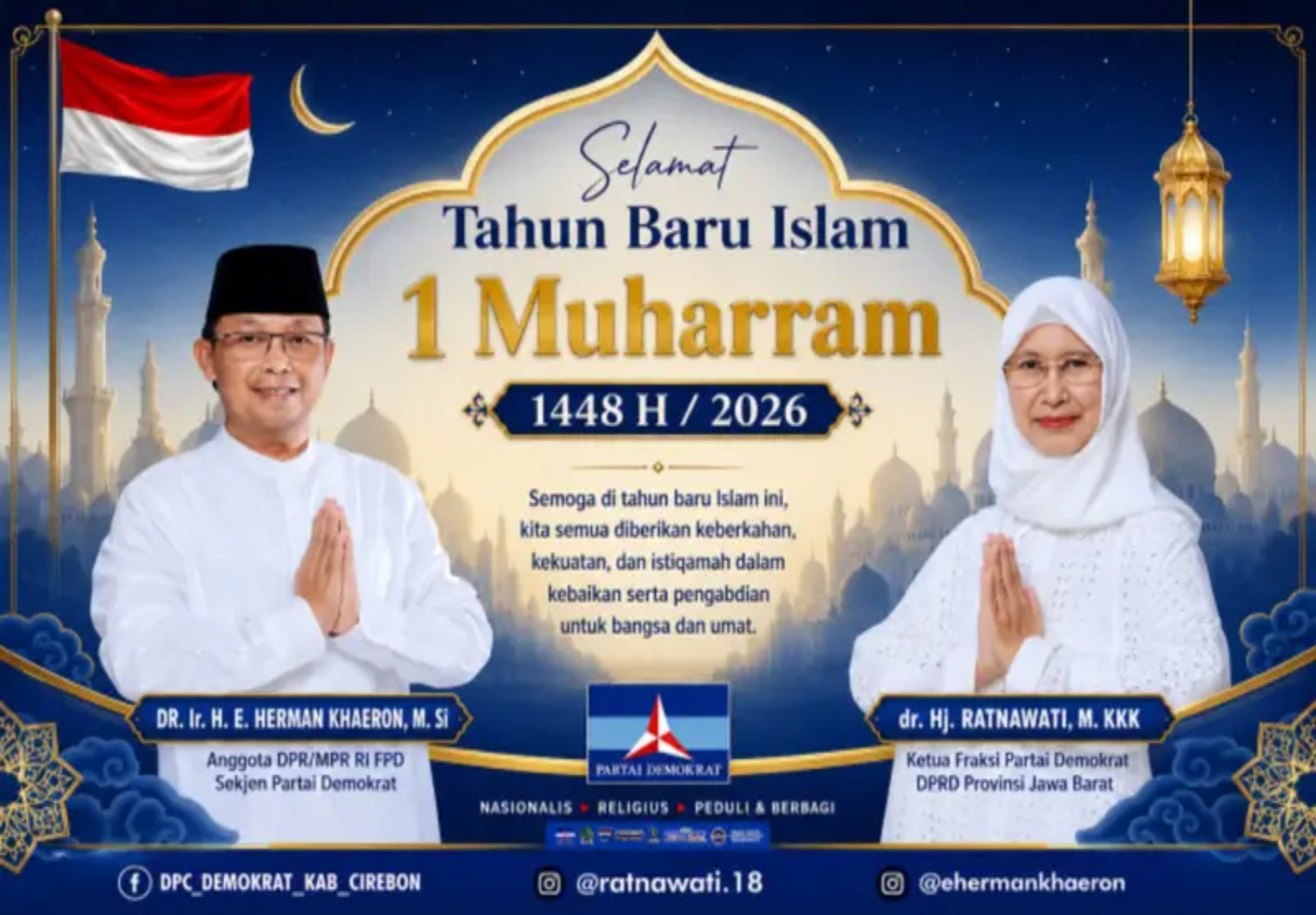 Peringatan Tahun Baru Islam 1 Muharram 1448 Hijriah/2026 Masehi menjadi momentum bagi seluruh umat Muslim untuk melakukan refleksi diri.