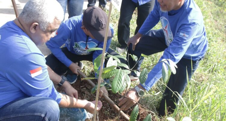 Demokrat Kabupaten Bandung Mulai Gerakan Langit Biru Indonesia Asri Tanam 100 Pohon