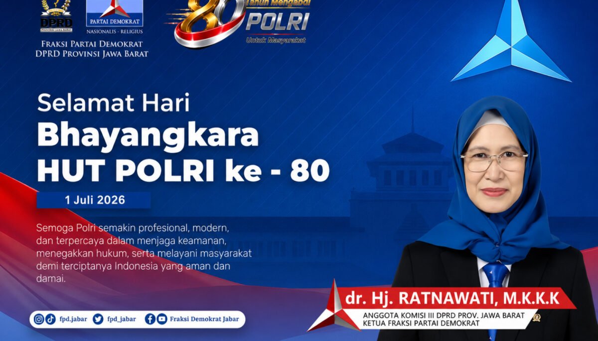 Hj. Ratnawati, menyampaikan ucapan selamat memperingati Hari Bhayangkara ke-80 yang diperingati pada 1 Juli 2026. Hj. Ratnawati, menyampaikan ucapan selamat memperingati Hari Bhayangkara ke-80 yang diperingati pada 1 Juli 2026.