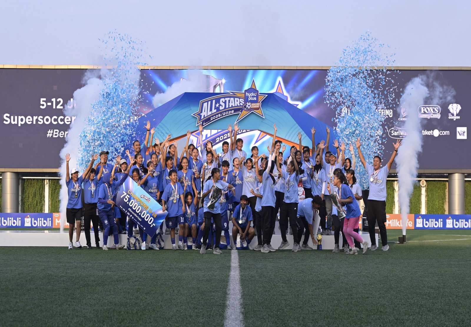 Goal Aksis Cimahi menjadi kampiun sektor U-15 dan Akademi Persib Bandung berhasil menduduki podium tertinggi U-18.