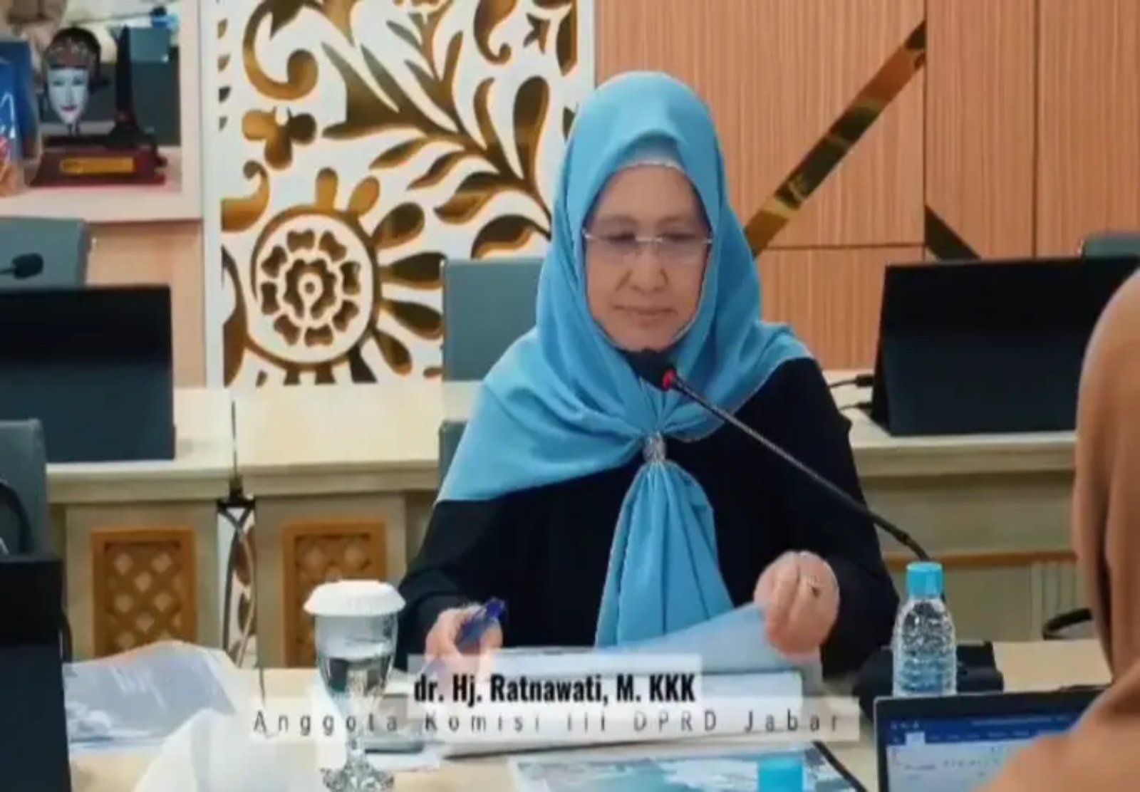 Hj. Ratnawati, menghadiri agenda Komisi III DPRD Provinsi Jawa Barat bersama jajaran PT Tirta Gemah Ripah (TGR), Rabu (15/7/2026).