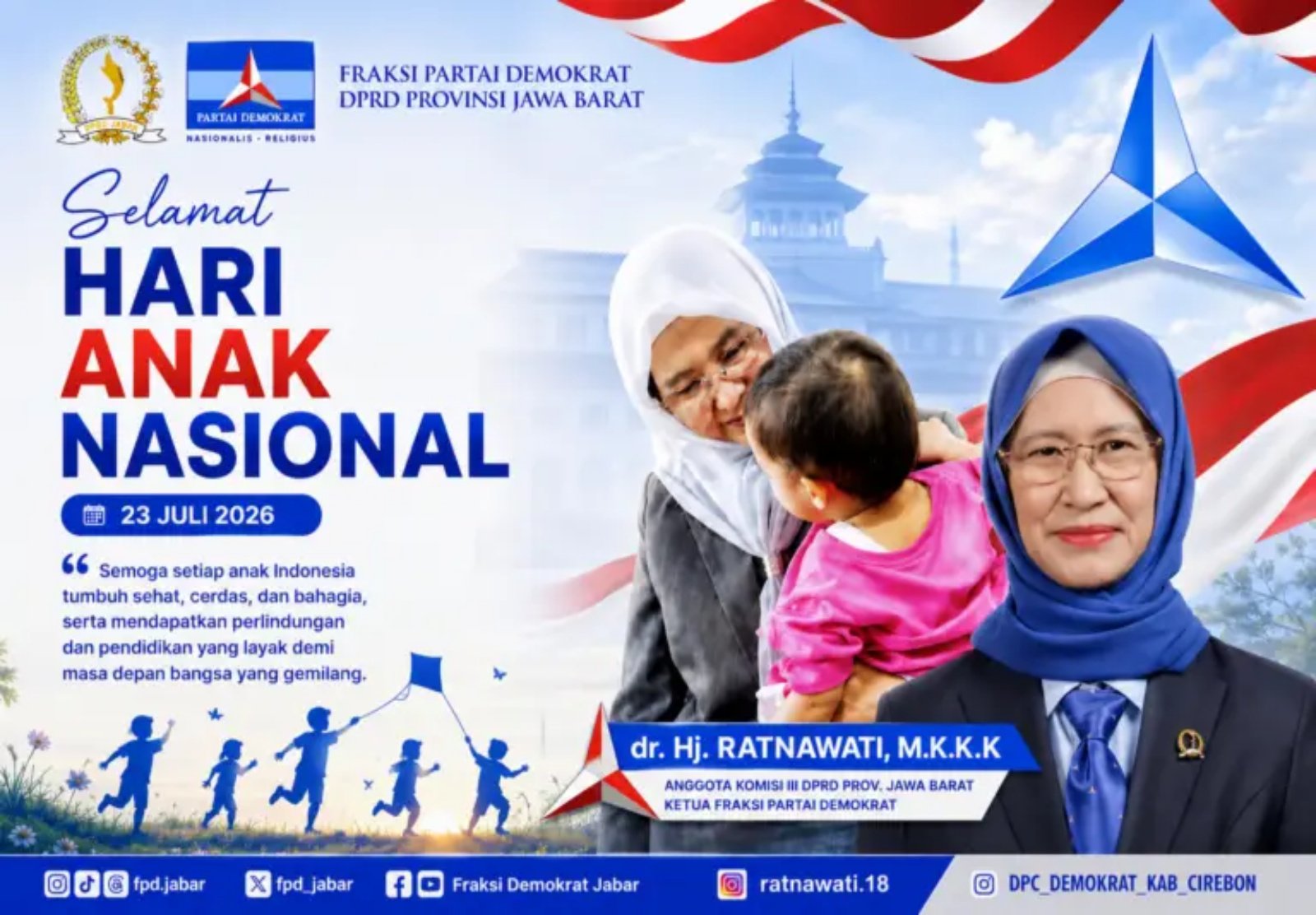Peringatan Hari Anak Nasional (HAN) 2026 menjadi momentum memperkuat perlindungan dan pemenuhan hak setiap anak.