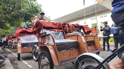 Becak Listrik Bantuan Presiden Belum Jalan, Pemkot Bandung Siapkan Parkir dan Charger