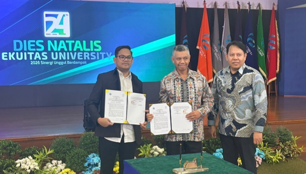 Universitas Ekuitas Indonesia dan Perumnas menjalin kerja sama, dalam rangkaian Dies Natalis ke-24 Ekuitas, Sabtu (12/9/2026).