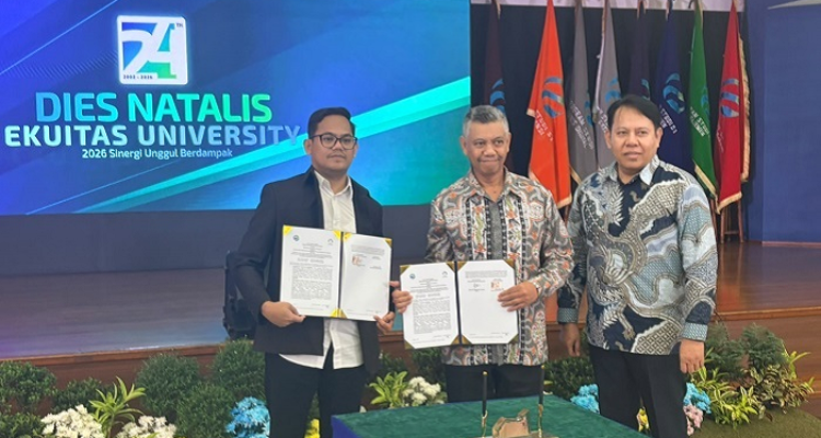 Universitas Ekuitas Indonesia dan Perumnas menjalin kerja sama, dalam rangkaian Dies Natalis ke-24 Ekuitas, Sabtu (12/9/2026).