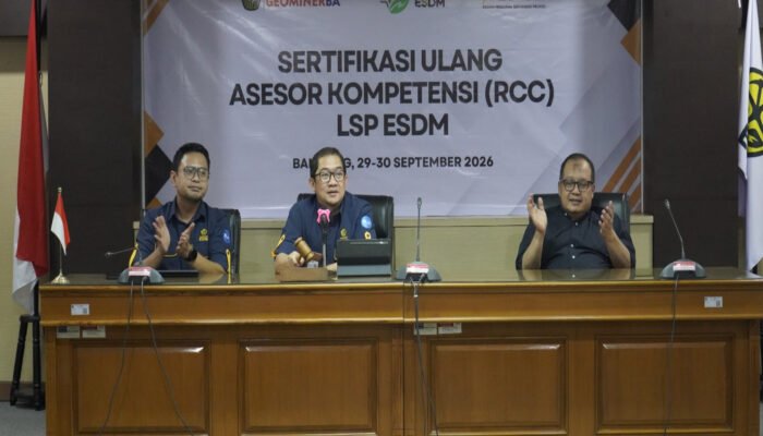 Pusat Pengembangan Sumber Daya Manusia Geologi, Mineral, dan Batubara (PPSDM Geominerba) menyelenggarakan Pelatihan Peningkatan Kompetensi.